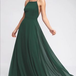 Lulus Mythical Kind of Love Dark Teal Maxi Dress
